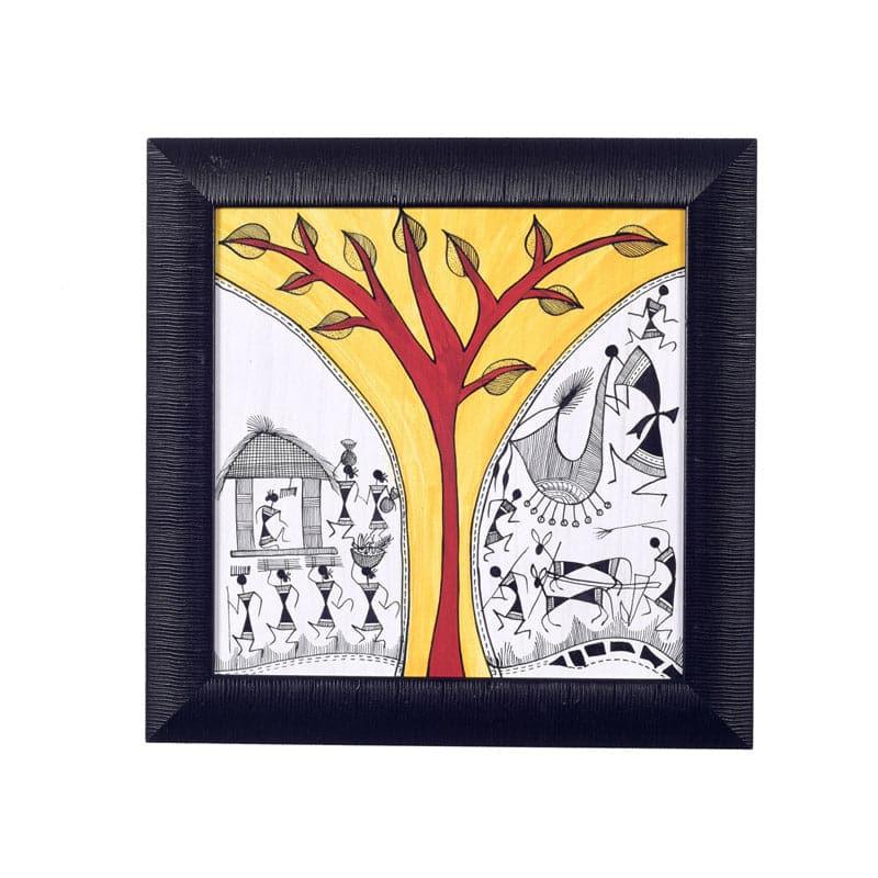 Wall Art & Paintings - Warli Tree Wall Art