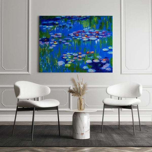 Wall Art & Paintings - Waterlillies Wall Painting - Gallery Wrap