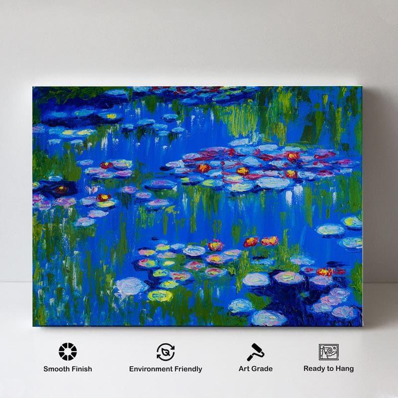 Wall Art & Paintings - Waterlillies Wall Painting - Gallery Wrap