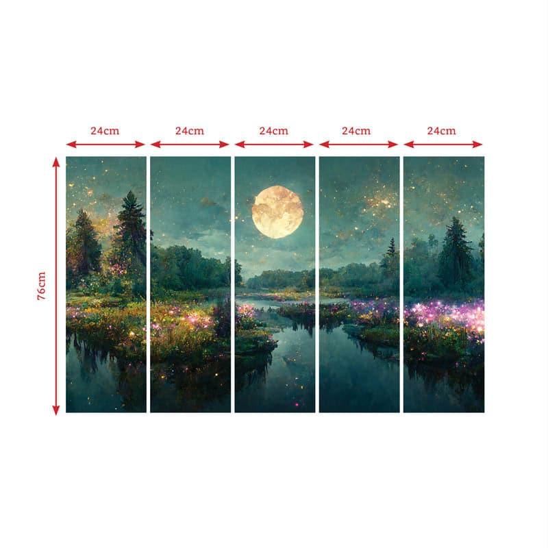 Buy Waterscape View Wall Art - Set Of Five Wall Art & Paintings from Vaaree