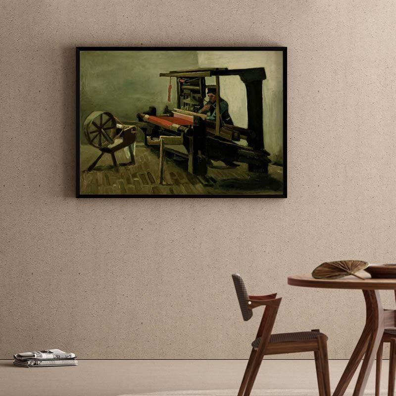 Wall Art & Paintings - Weaver By Vincent Van Gogh - Black Frame