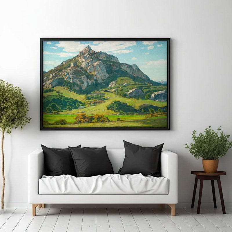 Wall Art & Paintings - Where Nature's God Hath Wrought By William Wendt - Black Frame