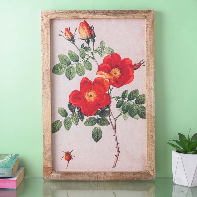 Buy Wild Rose Canvas Painting Wall Art & Paintings from Vaaree