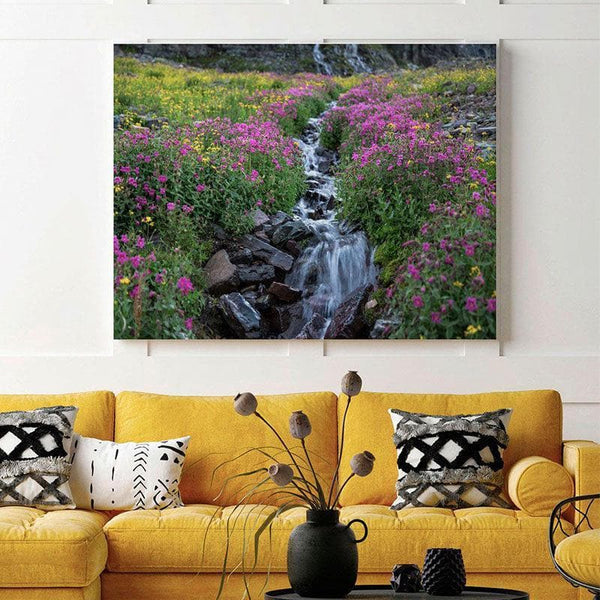 Wall Art & Paintings - Wildflowers Below Clements Mountain Painting By Jacob W. Frank - Gallery Wrap