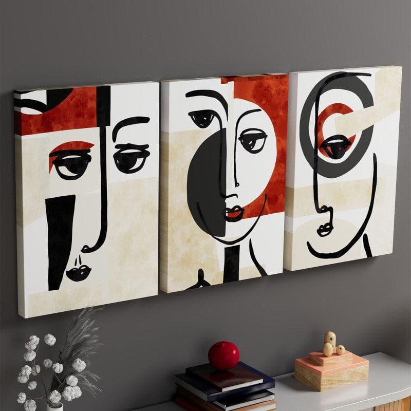 Wall Art & Paintings - Women Phase Wall Painting - Set Of Three