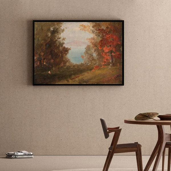 Wall Art & Paintings - Woodland Way Wall Painting - Black Frame