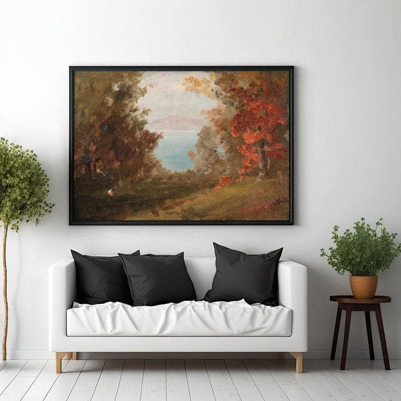 Wall Art & Paintings - Woodland Way Wall Painting - Black Frame