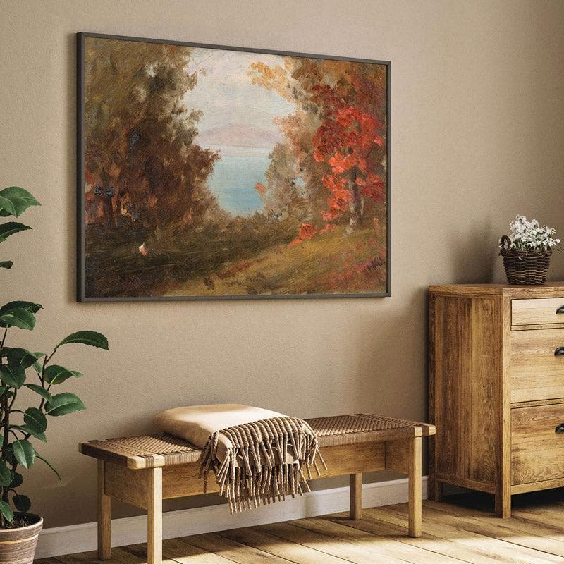 Wall Art & Paintings - Woodland Way Wall Painting - Black Frame