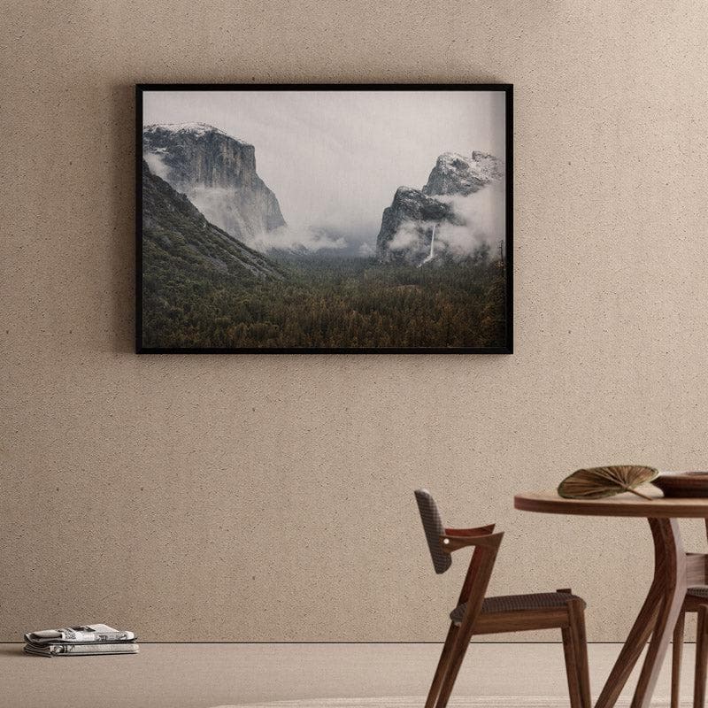 Buy Yosemite Valley Wall Painting - Black Frame Wall Art & Paintings from Vaaree