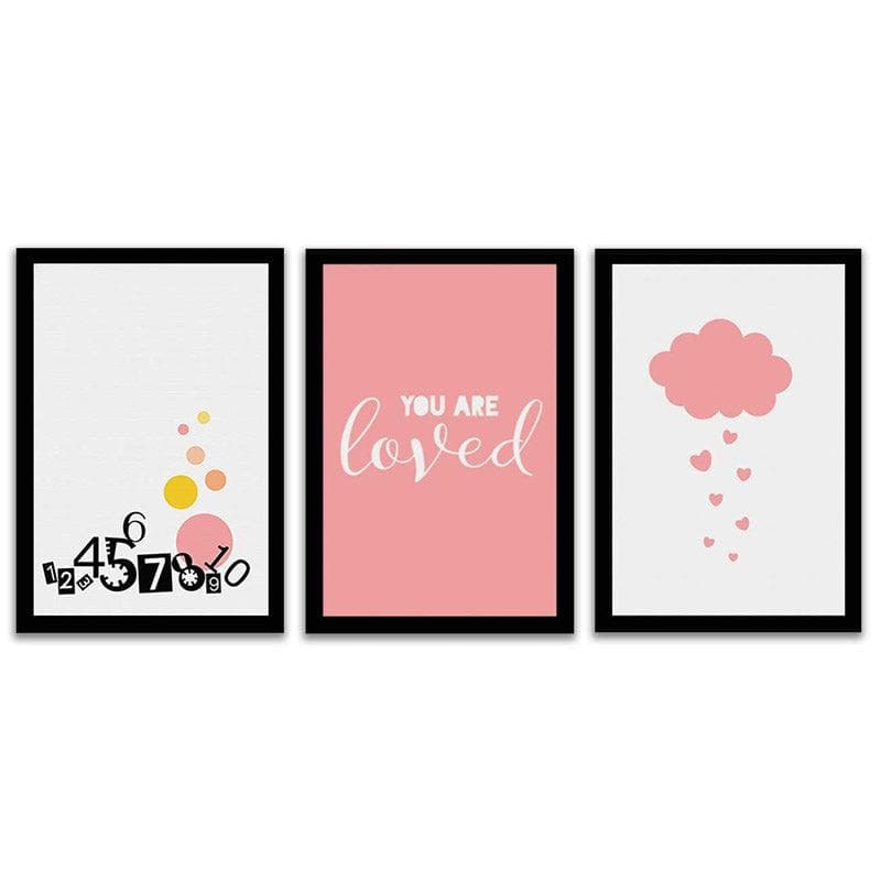 Wall Art & Paintings - You Are Loved Wall Art - Set Of Three