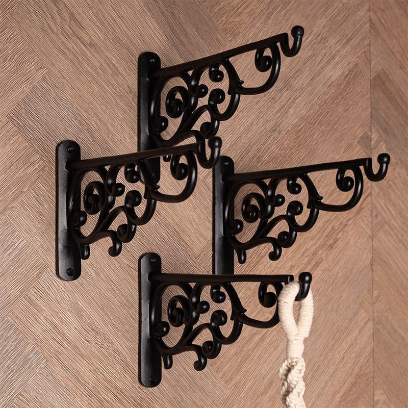 Wall Bracket - Wilme Vintage Wall Bracket (Black) - Set Of Four