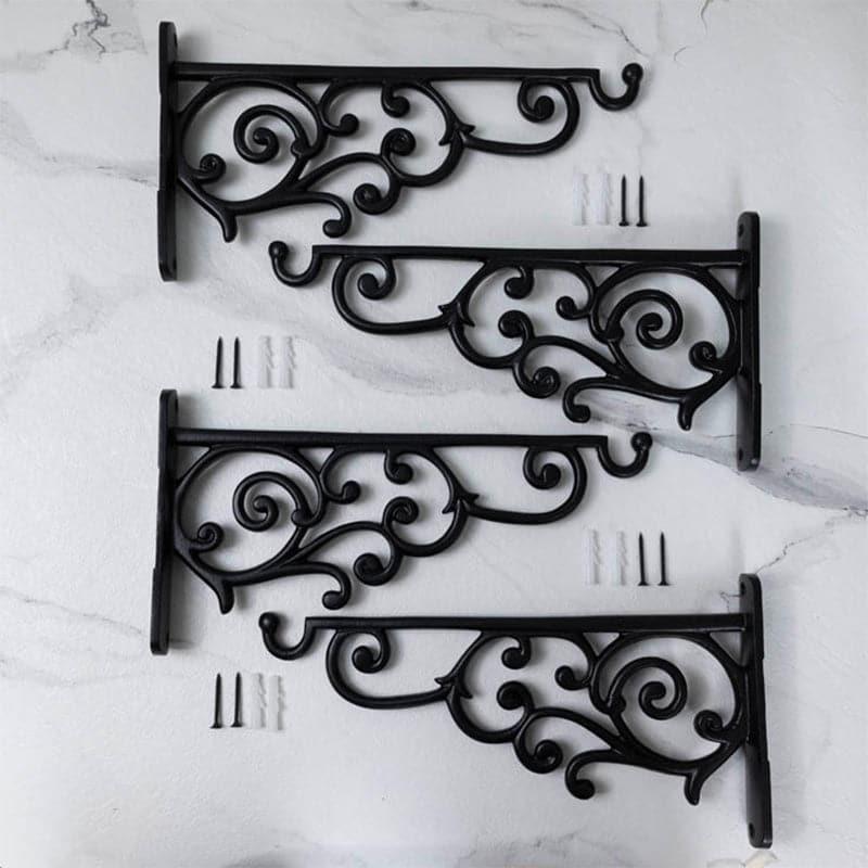 Wall Bracket - Wilme Vintage Wall Bracket (Black) - Set Of Four