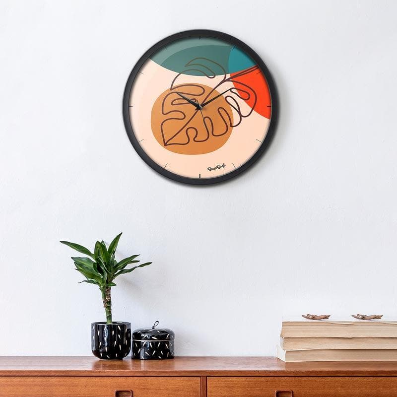 Wall Clock - Abstract Leafy Wall Clock