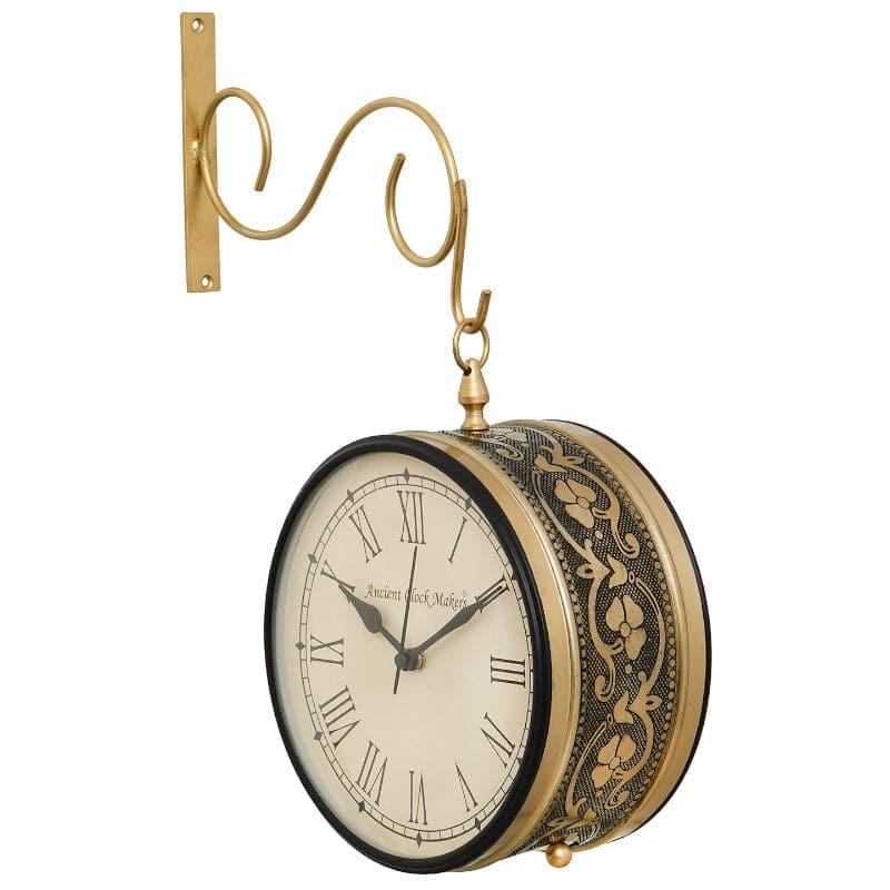 Buy Wall Clock - Aikane Vintage Wall Clock - Golden at Vaaree online