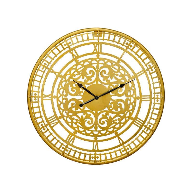 Wall Clock - Akamai Round Wall Clock - Golden