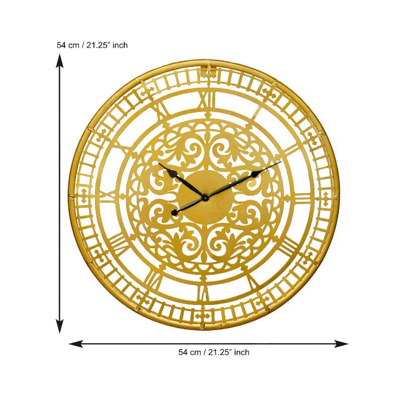 Wall Clock - Akamai Round Wall Clock - Golden