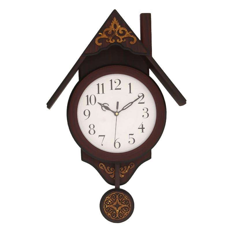 Buy Ayida Wall Clock - Brown Wall Clock from Vaaree