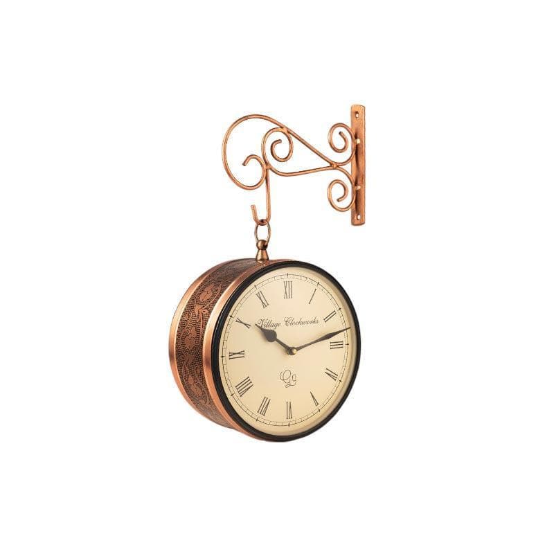 Wall Clock - Benedict Von Station Clock - Brass