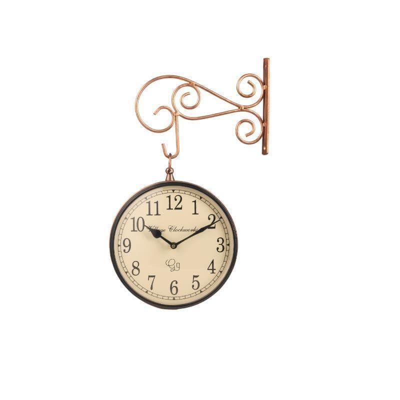 Wall Clock - Benedict Von Station Clock - Brass