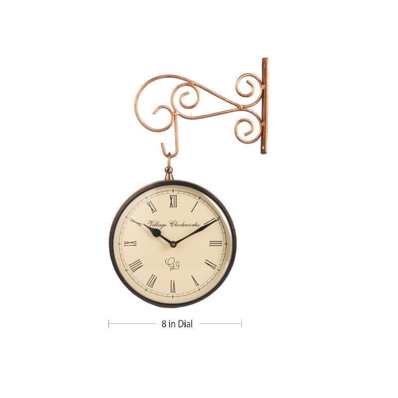 Wall Clock - Benedict Von Station Clock - Brass