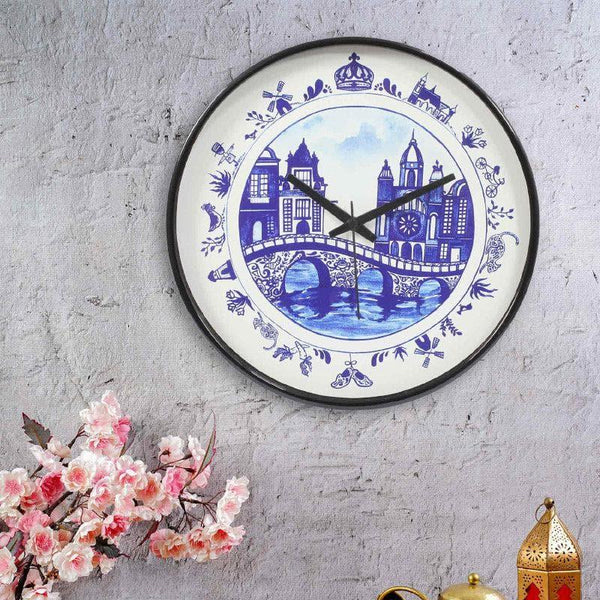 Wall Clock - Blue City Wall Clock