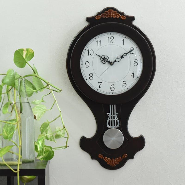 Wall Clock - Brena Wall Clock - Chocolate Brown