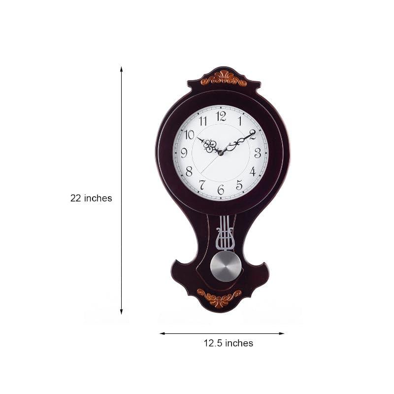 Wall Clock - Brena Wall Clock - Chocolate Brown