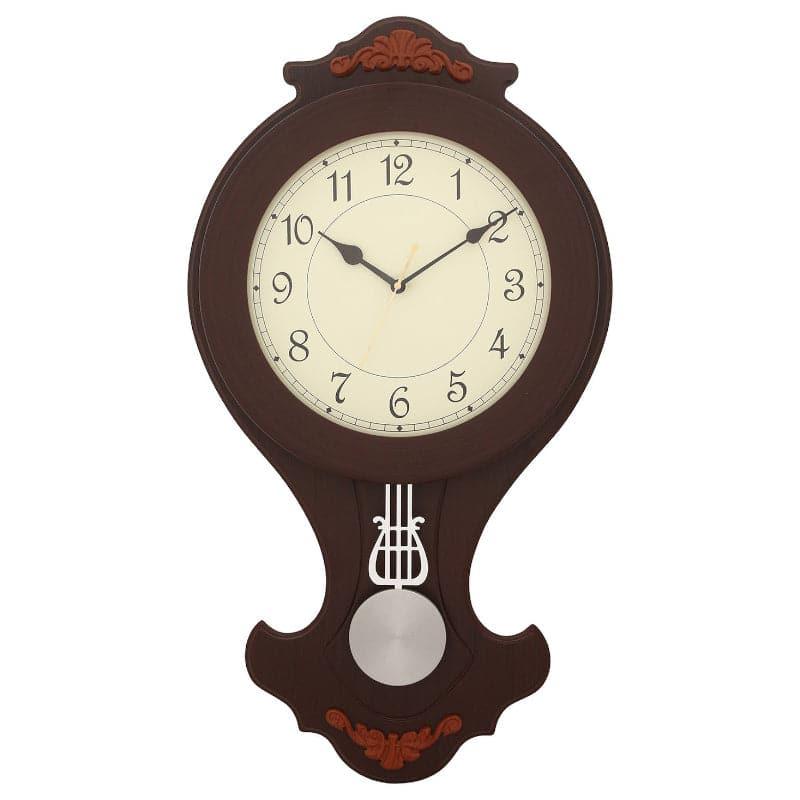 Buy Brena Wall Clock - Drak Brown Wall Clock from Vaaree