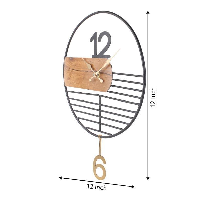 Buy Brosa Abstract Wall Clock Wall Clock from Vaaree