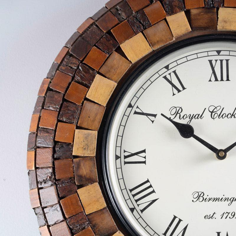 Buy Brown Bordeaux Wall Clock Wall Clock from Vaaree