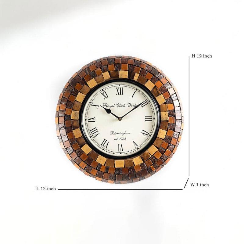 Buy Brown Bordeaux Wall Clock Wall Clock from Vaaree