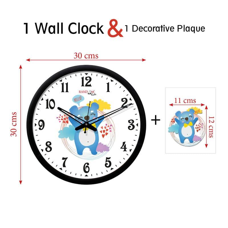 Buy Caring Koala Wall Clock - Black Wall Clock from Vaaree