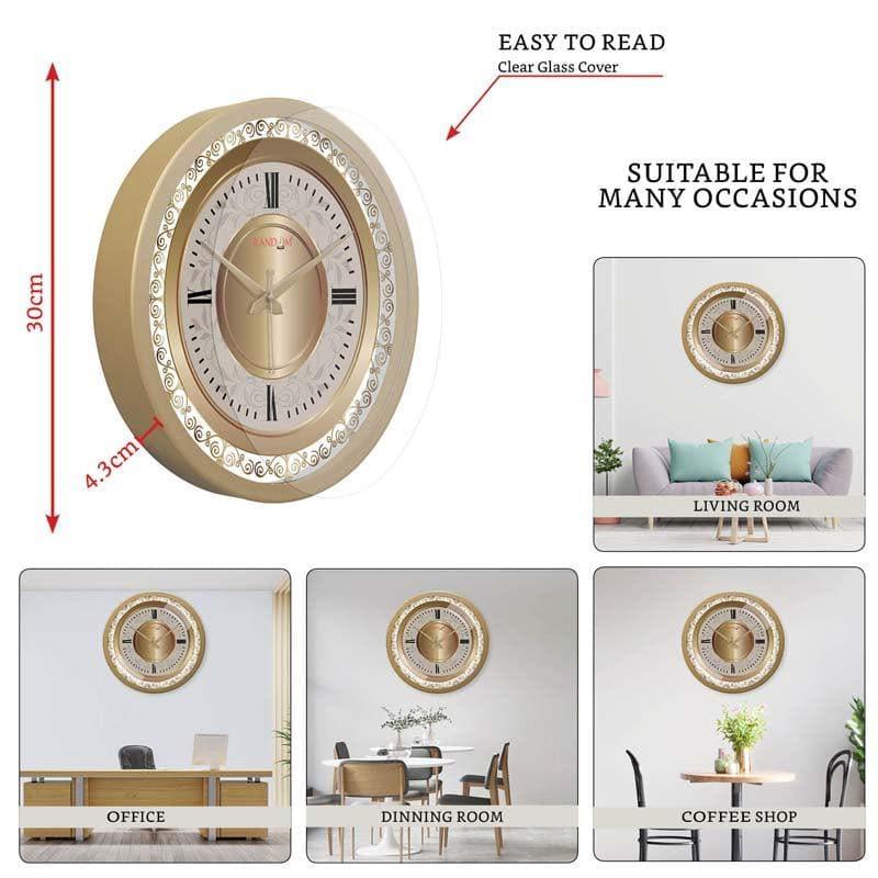 Wall Clock - Classy Golden Wall Clock