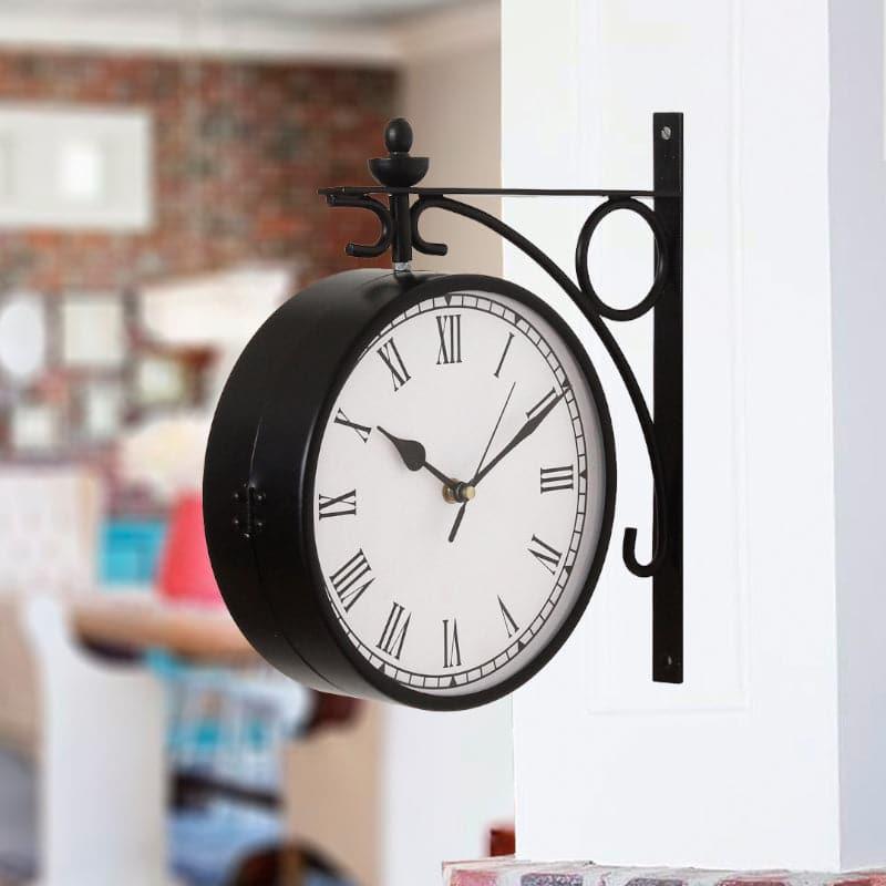 Wall Clock - Delno Vintage Wall Clock - Black