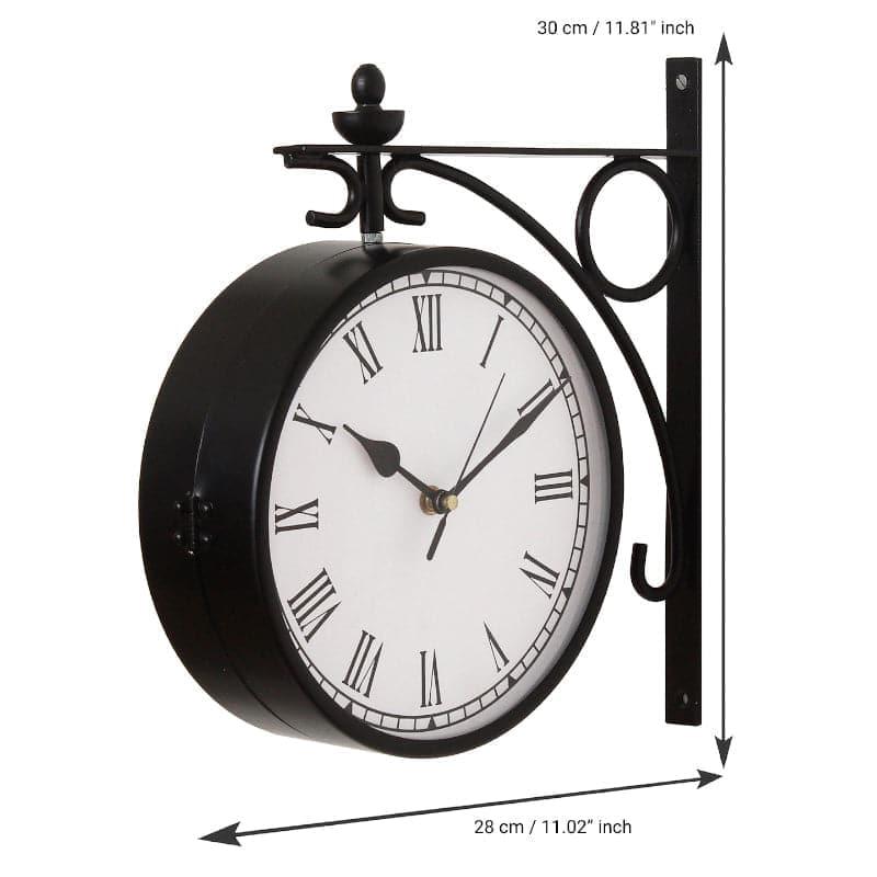 Wall Clock - Delno Vintage Wall Clock - Black