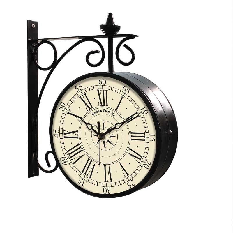 Buy Double Delight Vintage Clock Wall Clock from Vaaree