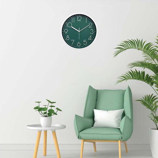 Wall Clock - Elementary Wall Clock - Bottle Green