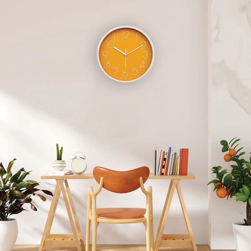 Wall Clock - Elementary Wall Clock - Mustard