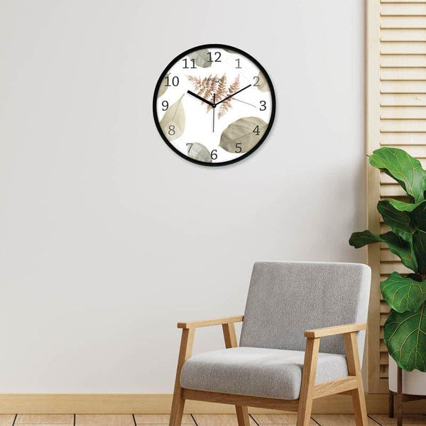 Wall Clock - Ember Foliage Wall Clock