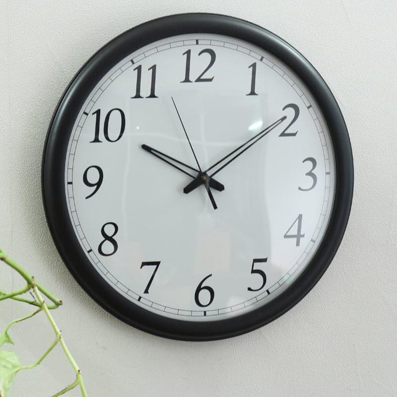 Buy Eterio Round Wall Clock - Black Wall Clock from Vaaree