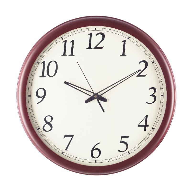 Buy Wall Clock - Eterio Round Wall Clock - Brown at Vaaree online