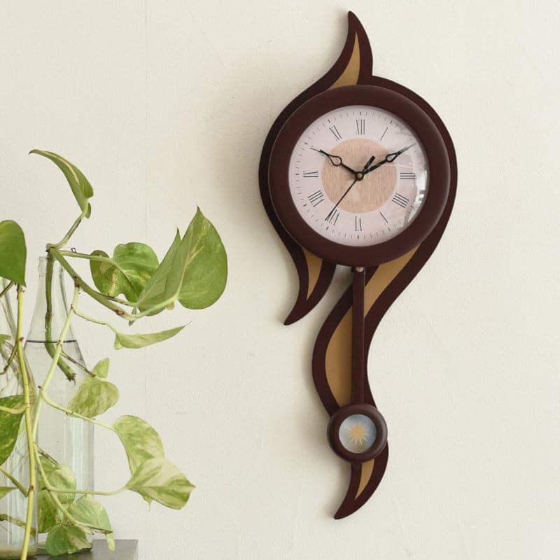 Wall Clock - Flamera Wall Clock - Brown