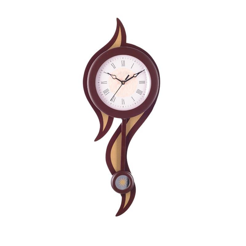 Wall Clock - Flamera Wall Clock - Brown