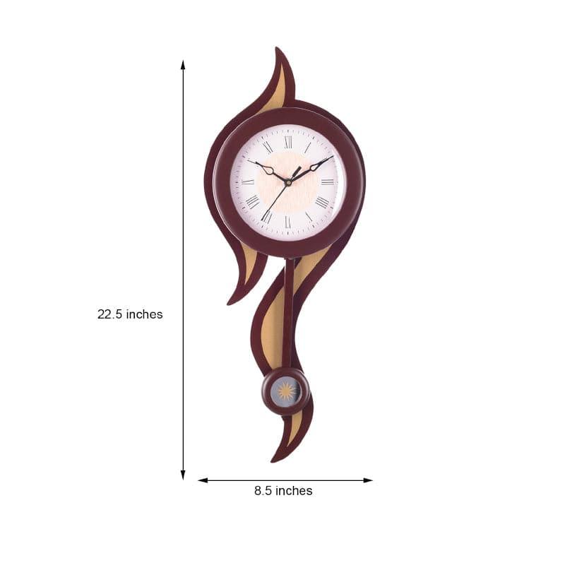 Wall Clock - Flamera Wall Clock - Brown