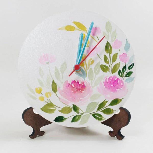 Table Clock - Flower Paradise Table Clock