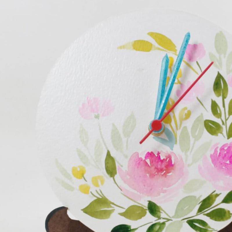 Buy Wall Clock - Flower Paradise Table Clock at Vaaree online