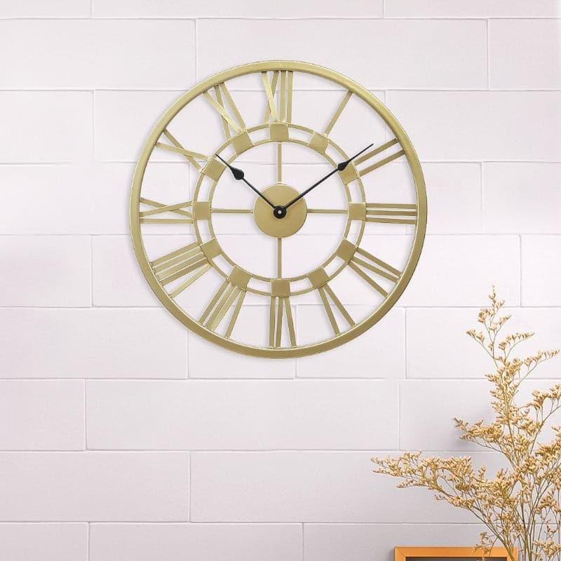 Buy Gillain Wall Clock - Gold Wall Clock from Vaaree