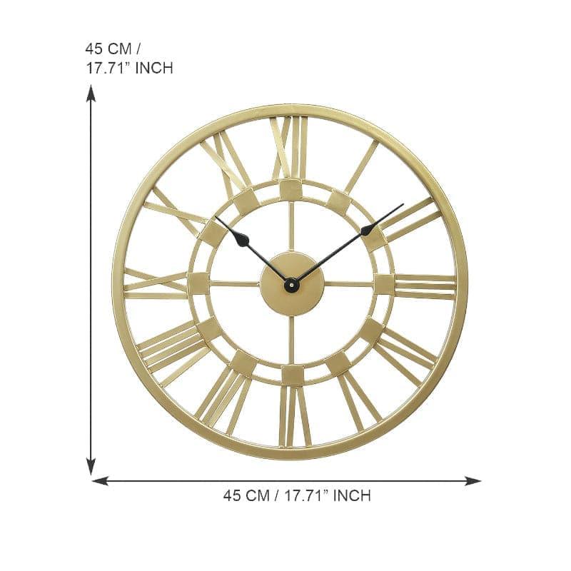 Buy Gillain Wall Clock - Gold Wall Clock from Vaaree