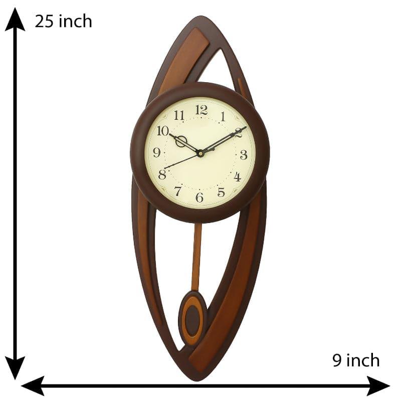 Wall Clock - Globa Wall Clock - Chocolate Brown