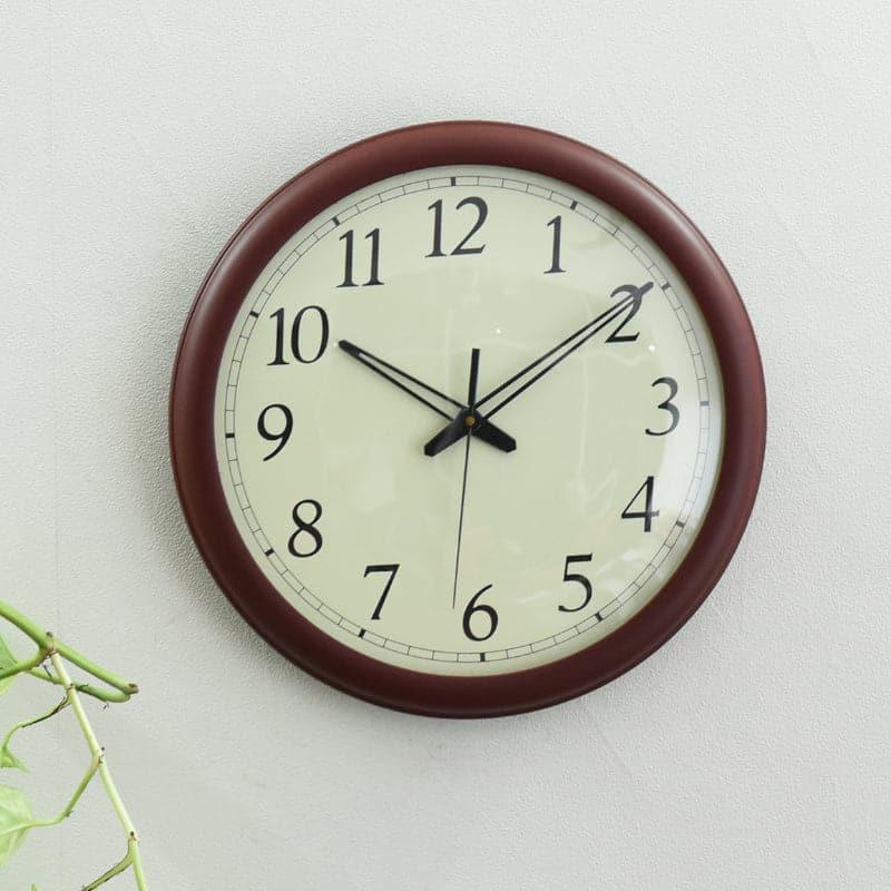 Wall Clock - Gosera Round Wall Clock - Dark Brown